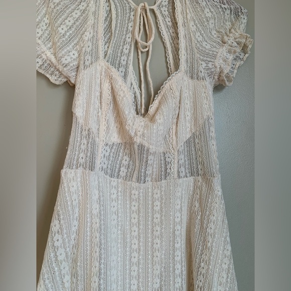 Urban outfitters lace sheet babydoll mini dress y2k spring summer - Picture 3 of 9